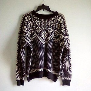 Vintage Voss Pure Wool Crewneck Sweater from Norway